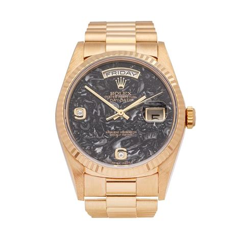 rolex day date fossilised limestone|rolex day date president yellow gold.